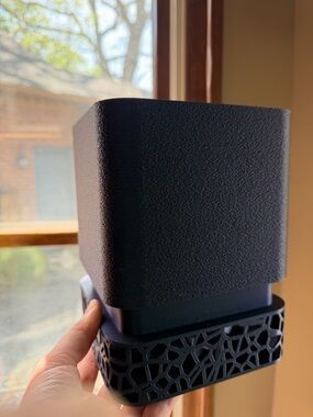 Textured Planter with Decorative Tray